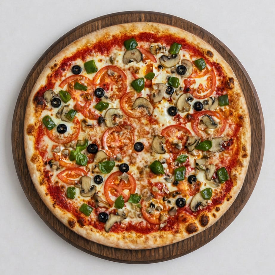 LARGE VEGGIE PIZZA.